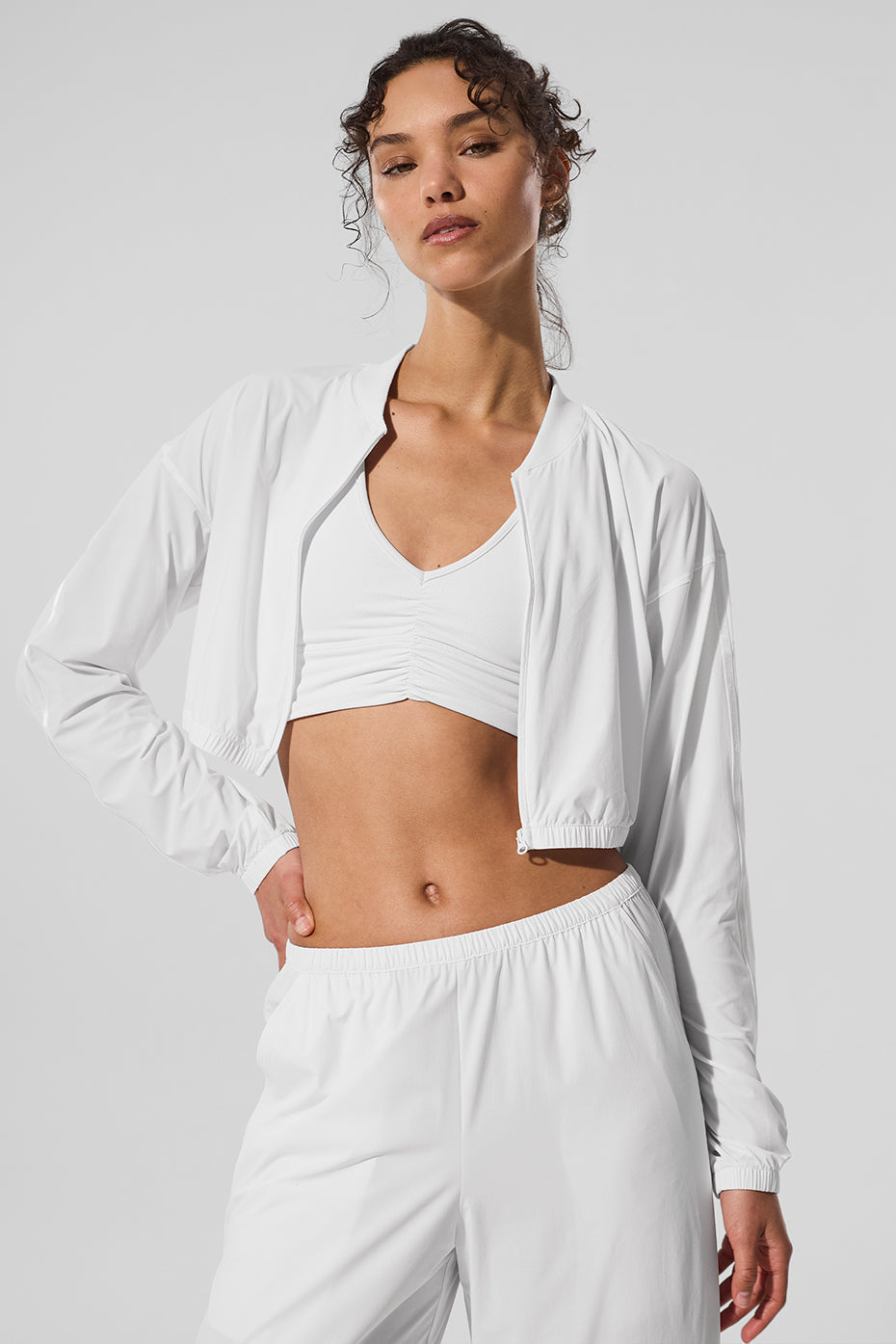 Veste Courte Zippée Breezy - Blanc