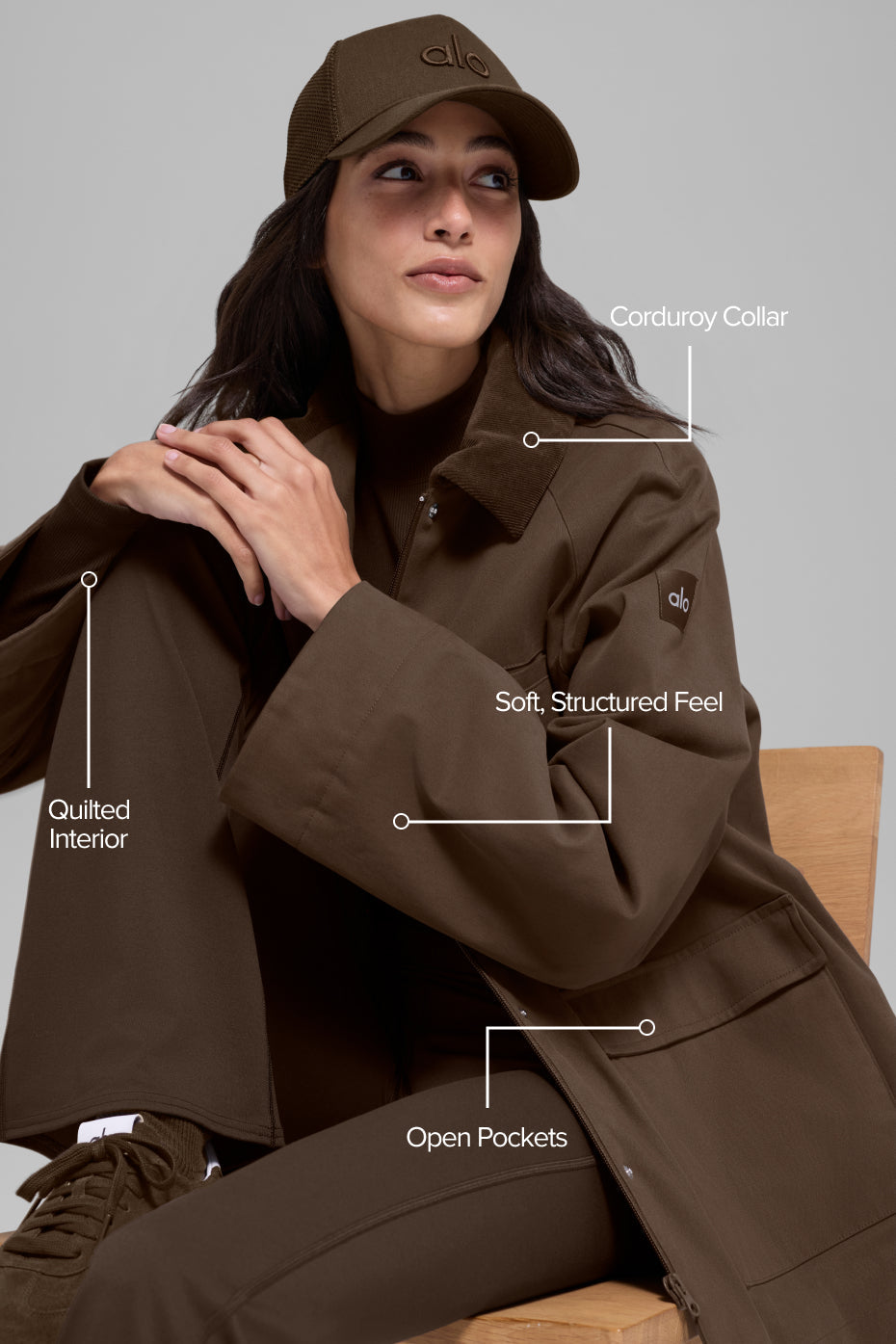 Veste En Sergé Barn - Espresso