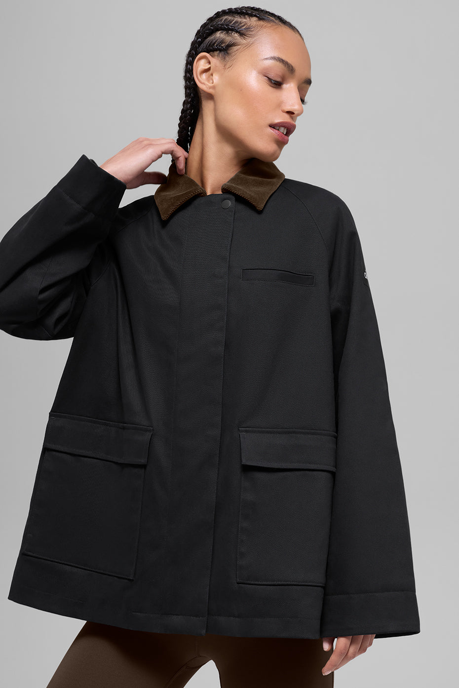 Veste En Sergé Barn - Noir/Espresso