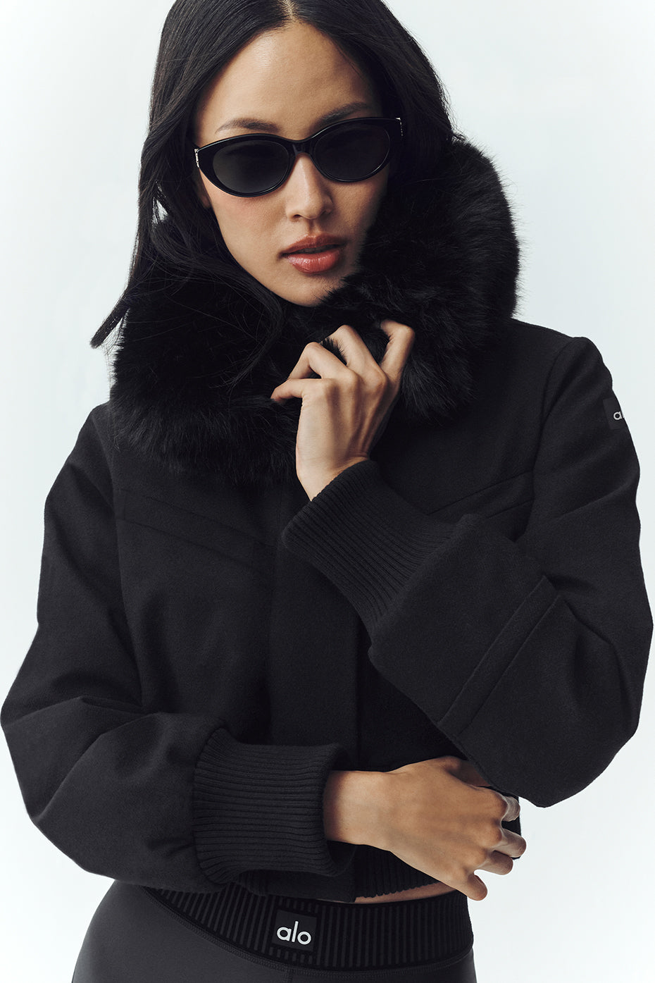 Veste En Laine Mélangée Bunny Slope - Noir