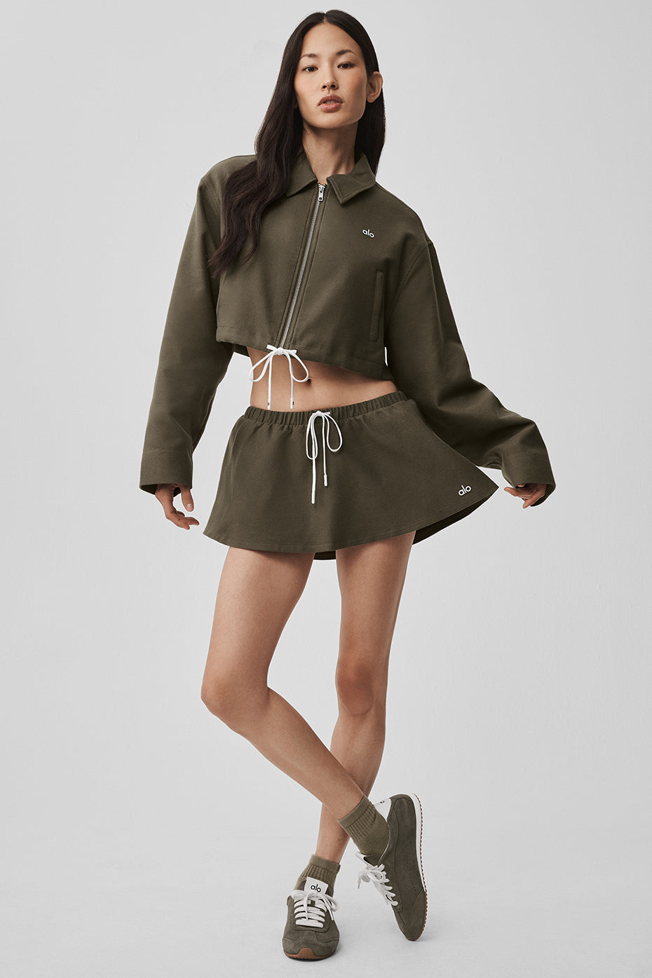 Veste Courte Zippée Fan Favorite - Olive Tree