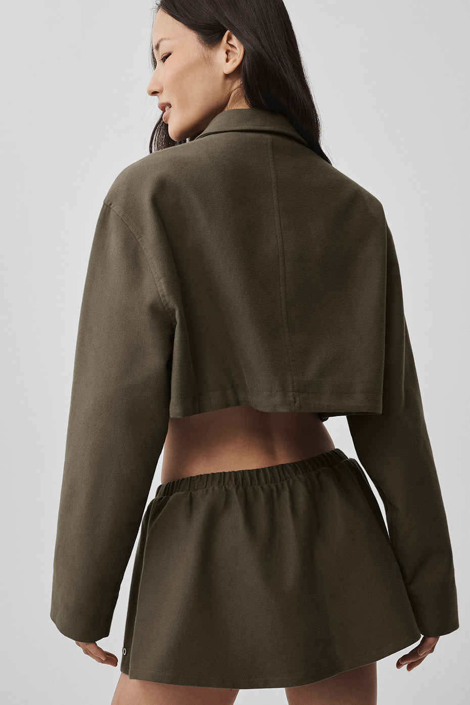 Veste Courte Zippée Fan Favorite - Olive Tree