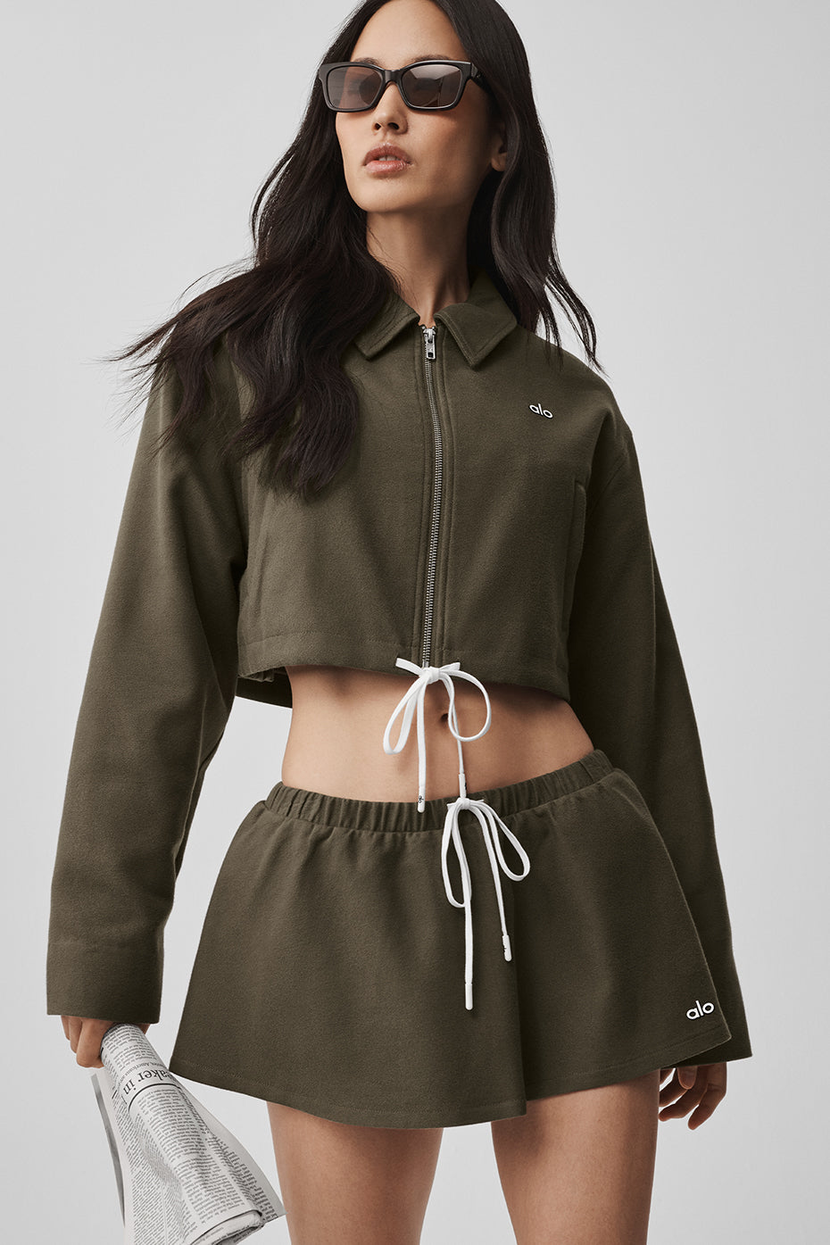 Veste Courte Zippée Fan Favorite - Olive Tree