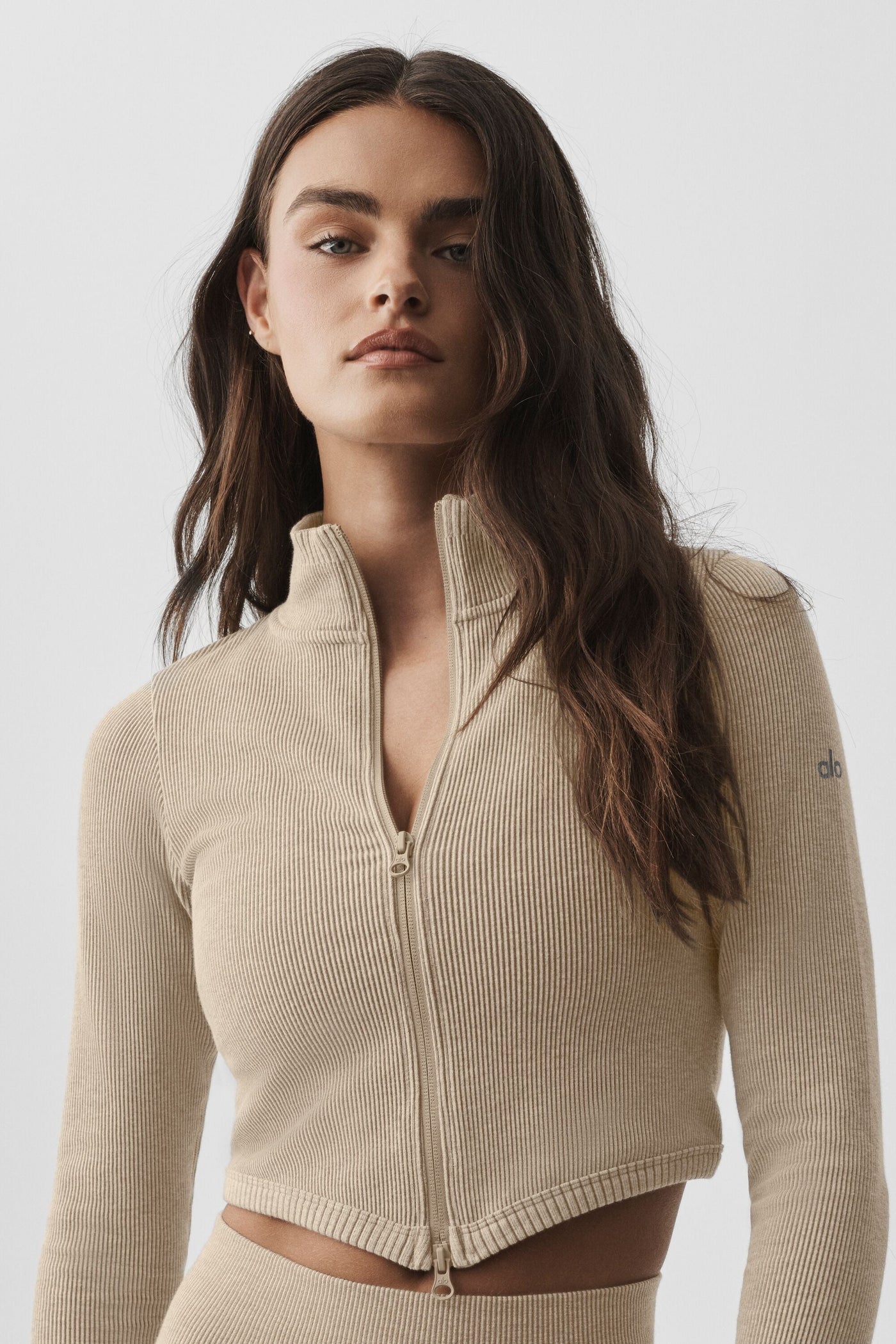 Veste Côtelée Sans Coutures Two Tone - Gravel Heather
