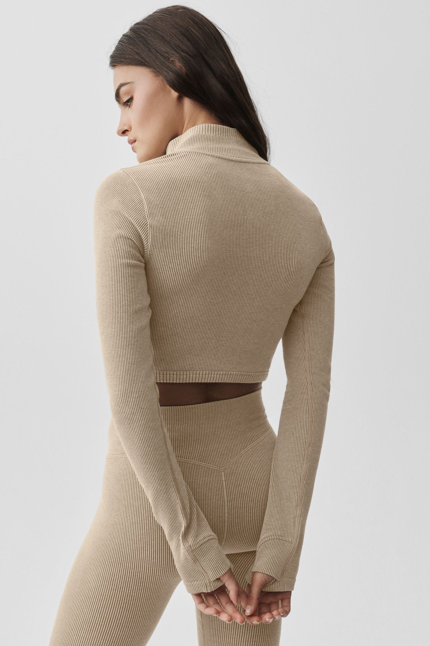 Veste Côtelée Sans Coutures Two Tone - Gravel Heather