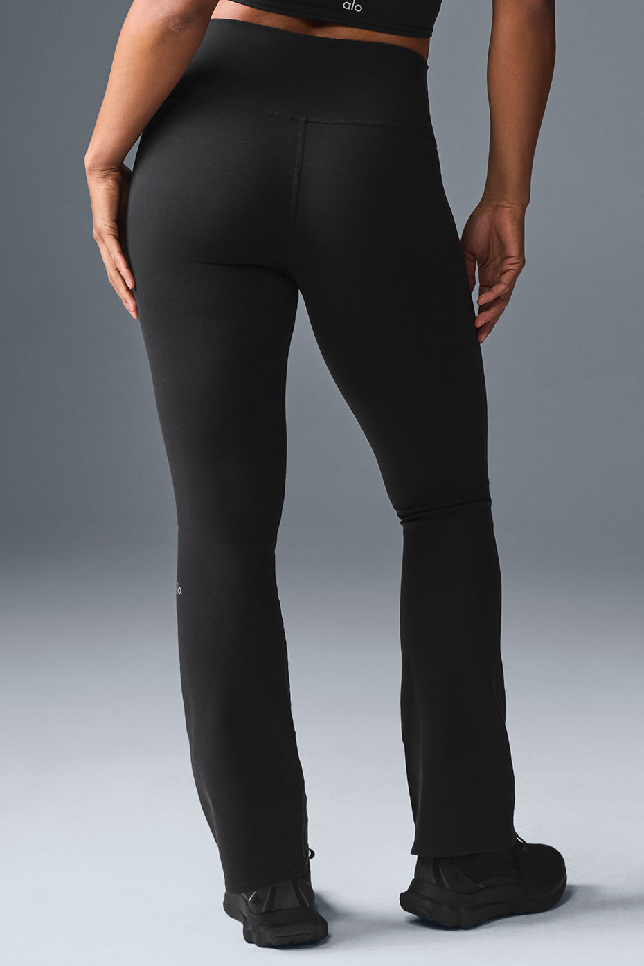 Airbrush Legging bootcut taille haute (régulier) - Noir