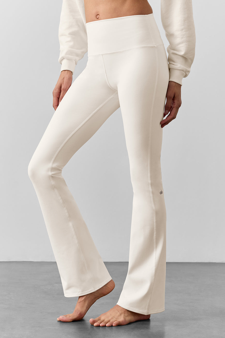 Airbrush Legging bootcut taille haute (régulier) - Ivory