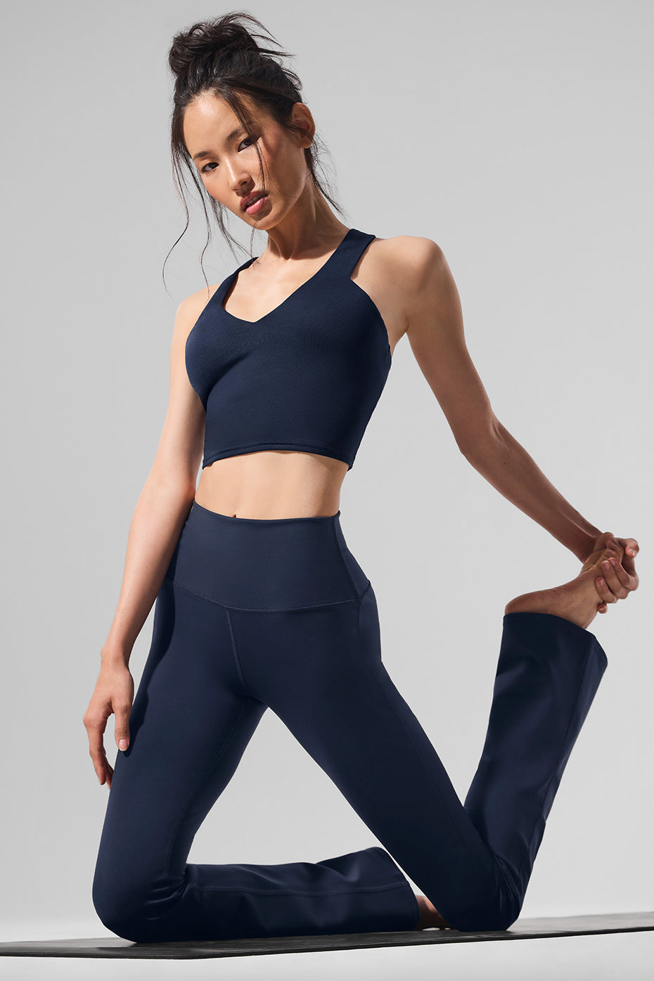 Airbrush Legging bootcut taille haute (régulier) - Bleu marine