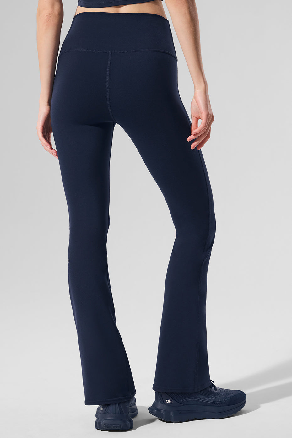 Airbrush Legging Bootcut taille haute (court) - Bleu marine