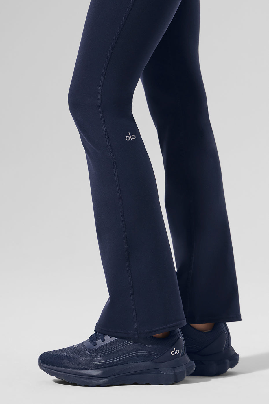 Airbrush Legging Bootcut taille haute (court) - Bleu marine