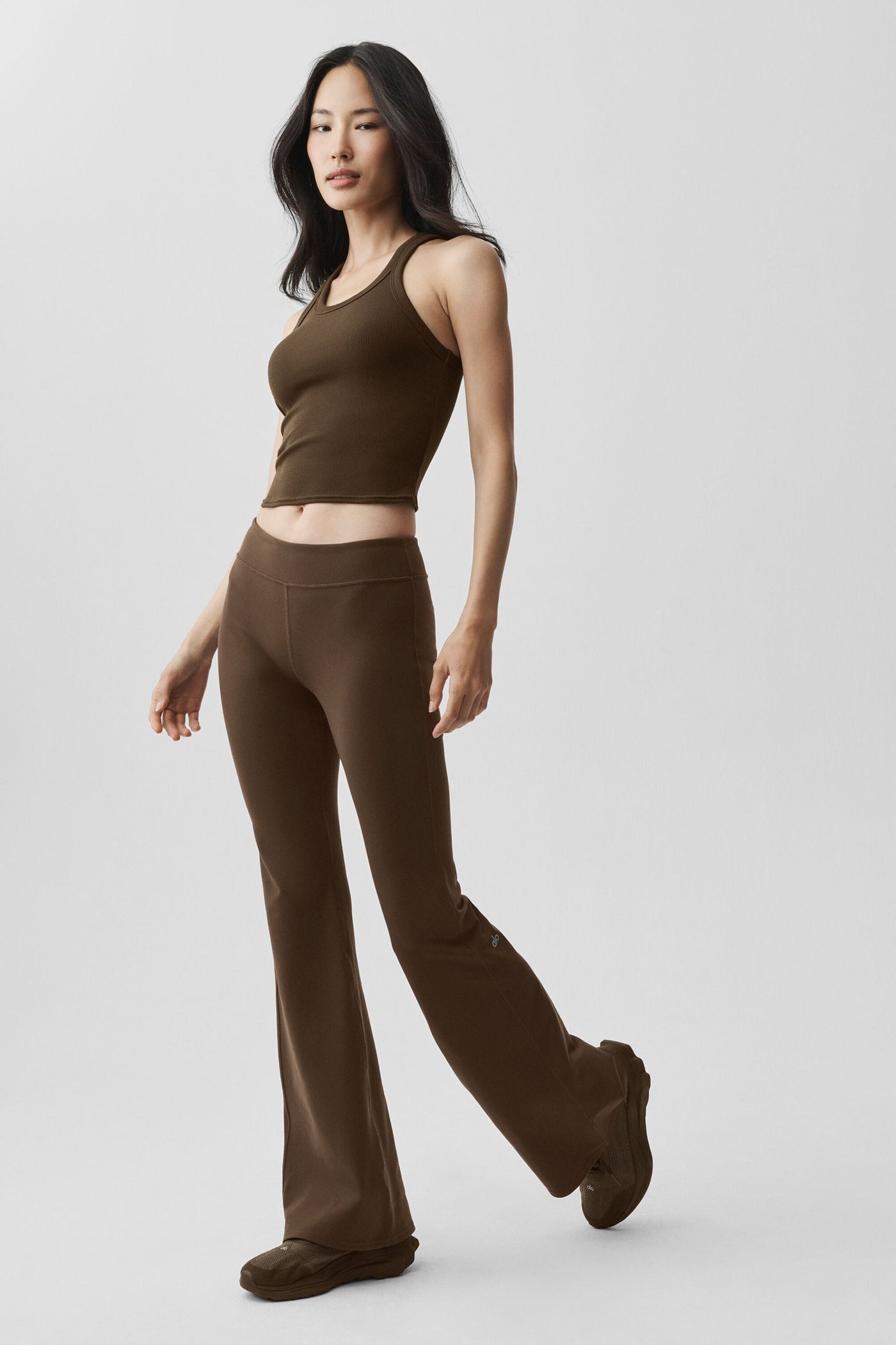 Airbrush Legging évasé taille basse (régulier) - Espresso
