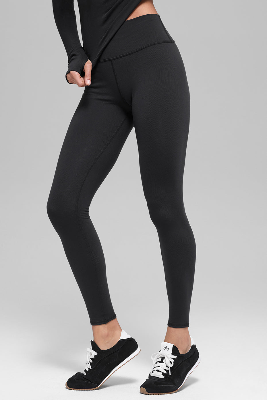Legging Taille Haute Airbrush Winter Warm Nocturne - Noir