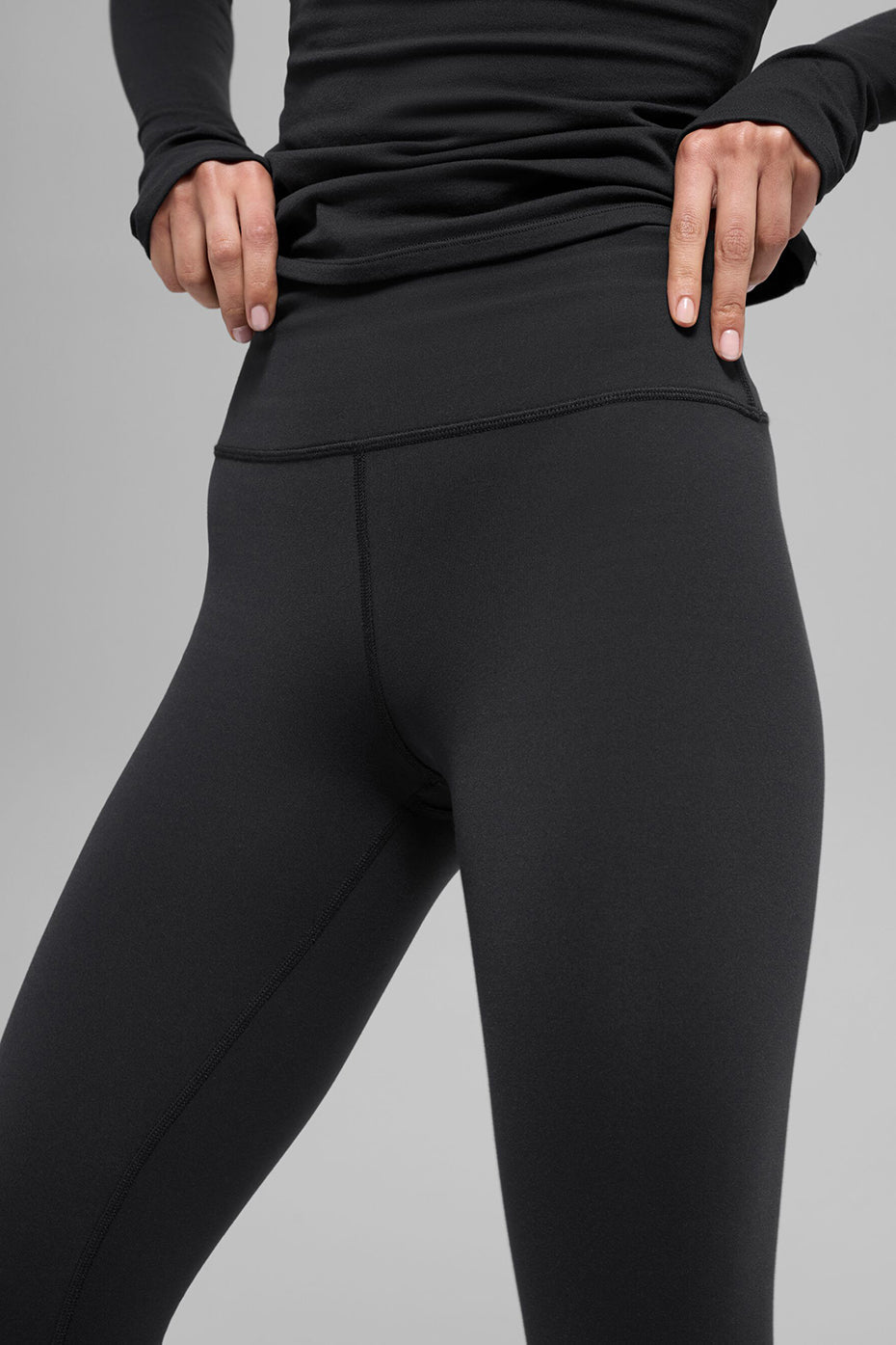 Legging Taille Haute Airbrush Winter Warm Nocturne - Noir