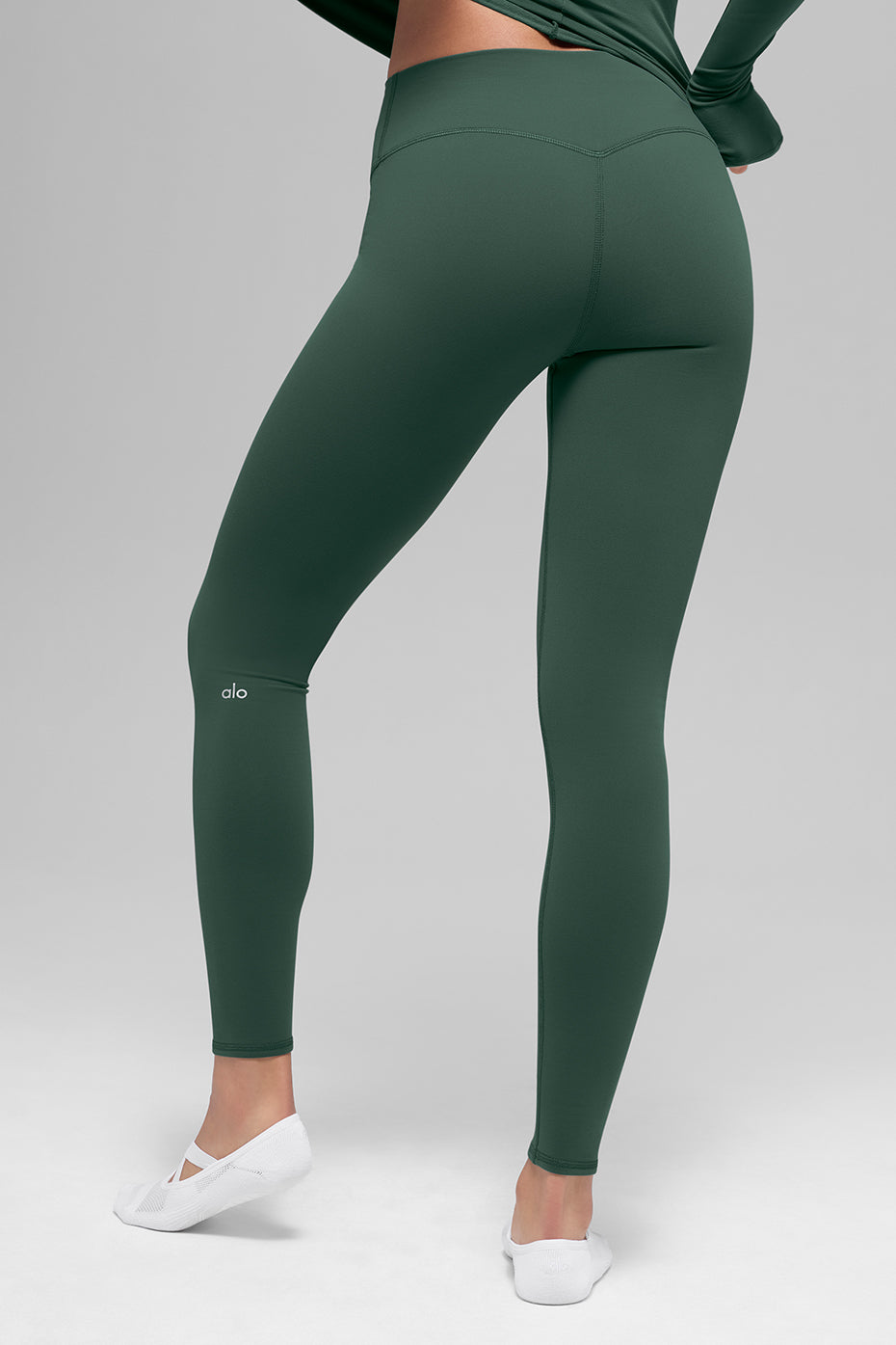 Legging Taille Haute Airbrush Winter Warm Nocturne - Clover Green
