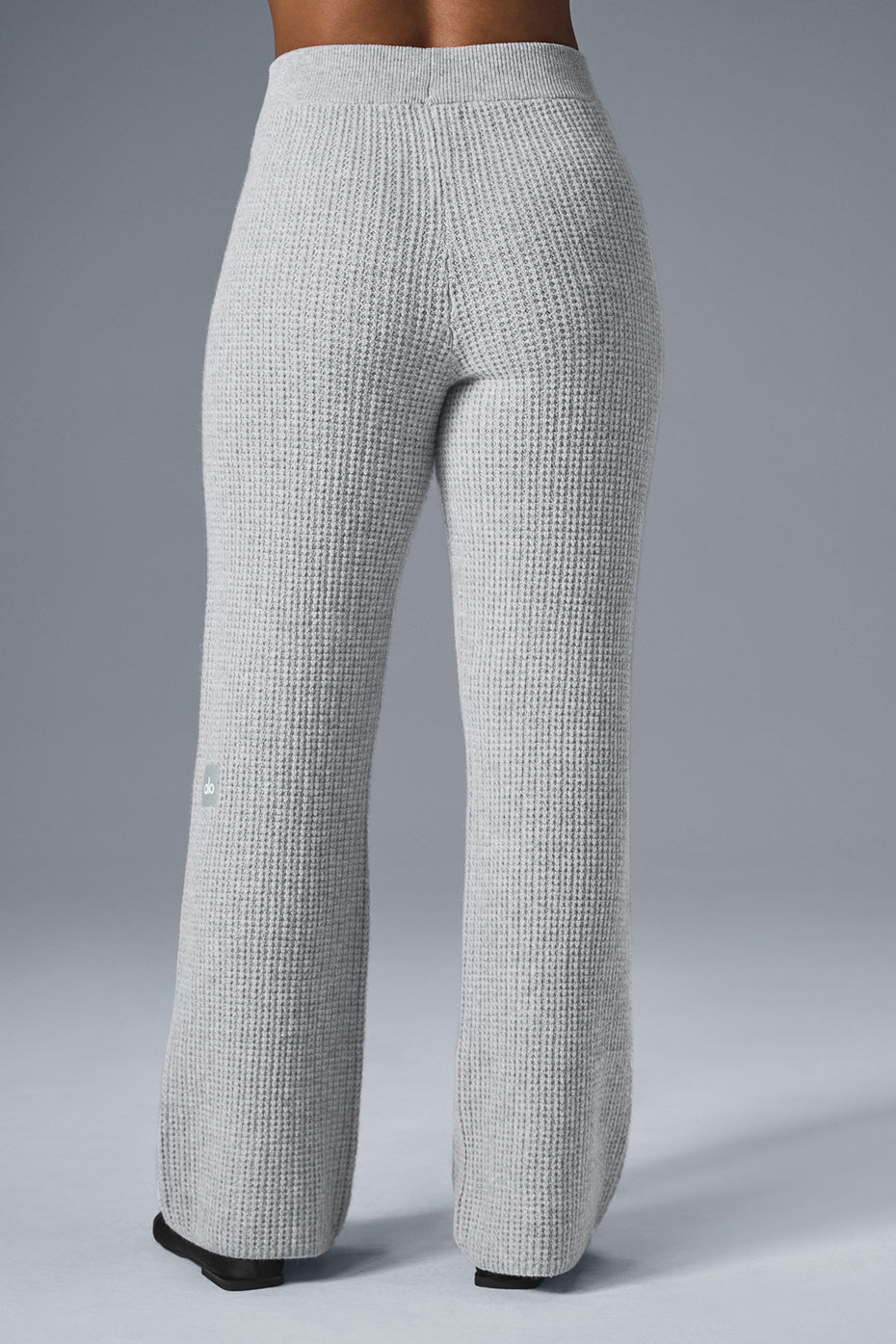 Pantalon Taille Haute En Cachemire Plush Waffle - Athletic Heather Grey