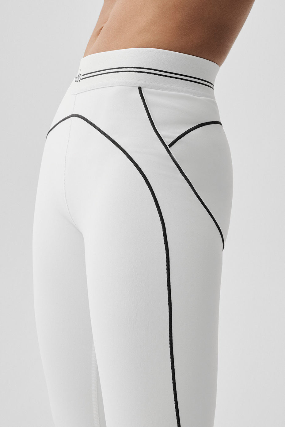 Legging Taille Haute Airbrush Heart Throb - Blanc/Noir