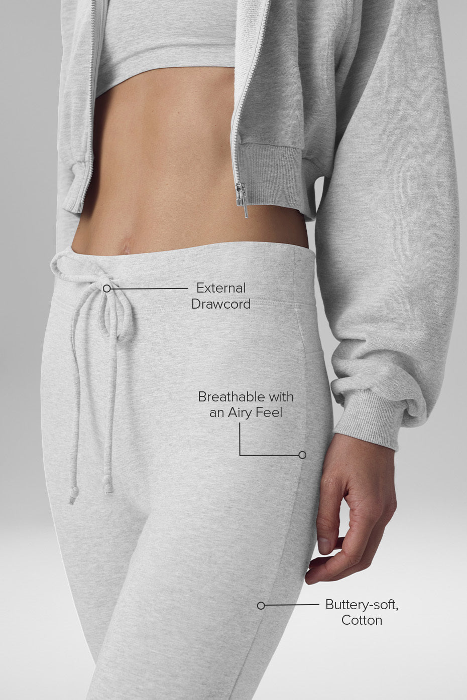 Pantalon De Survêtement Bootcut Sway - Athletic Heather Grey