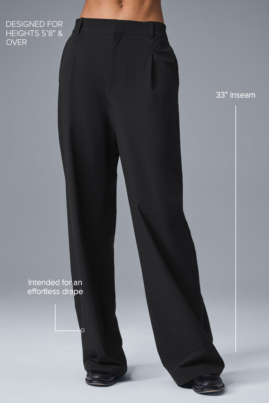 Pantalon Taille Haute Pursuit (Long) - Noir