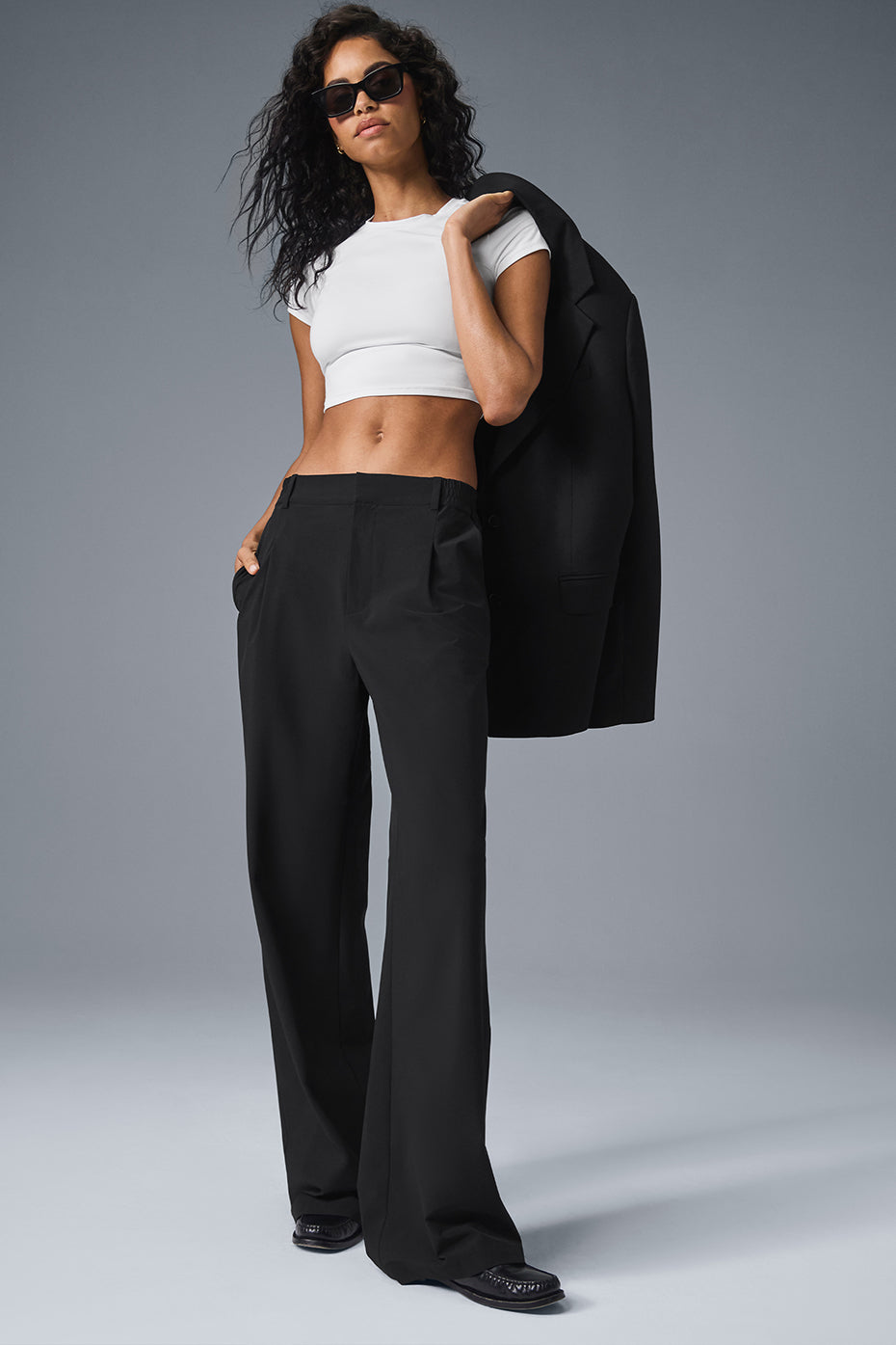 Pantalon Taille Haute Pursuit (Long) - Noir