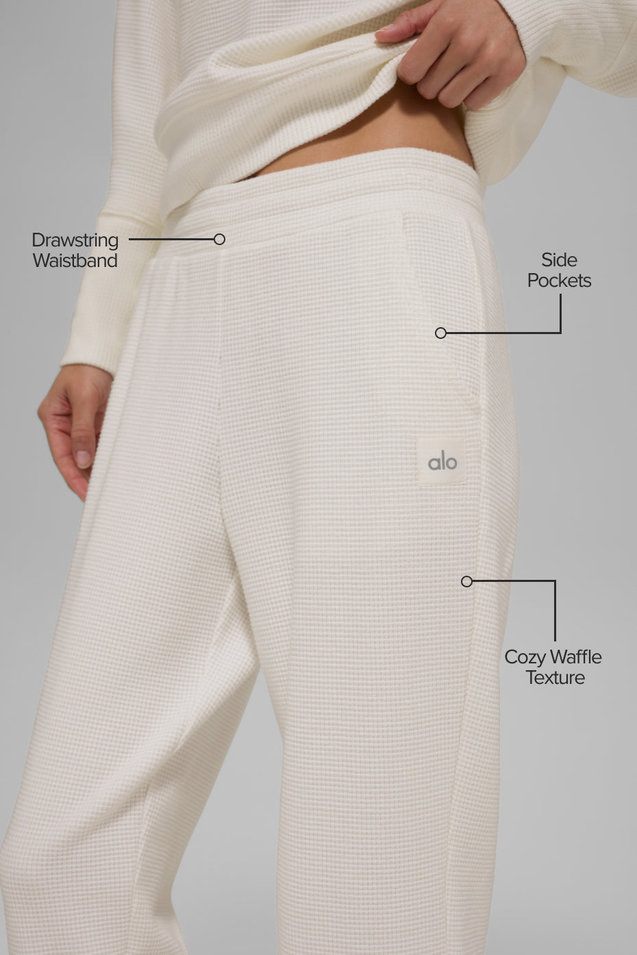 Jogging Gaufré Weekend Escape - Ivory