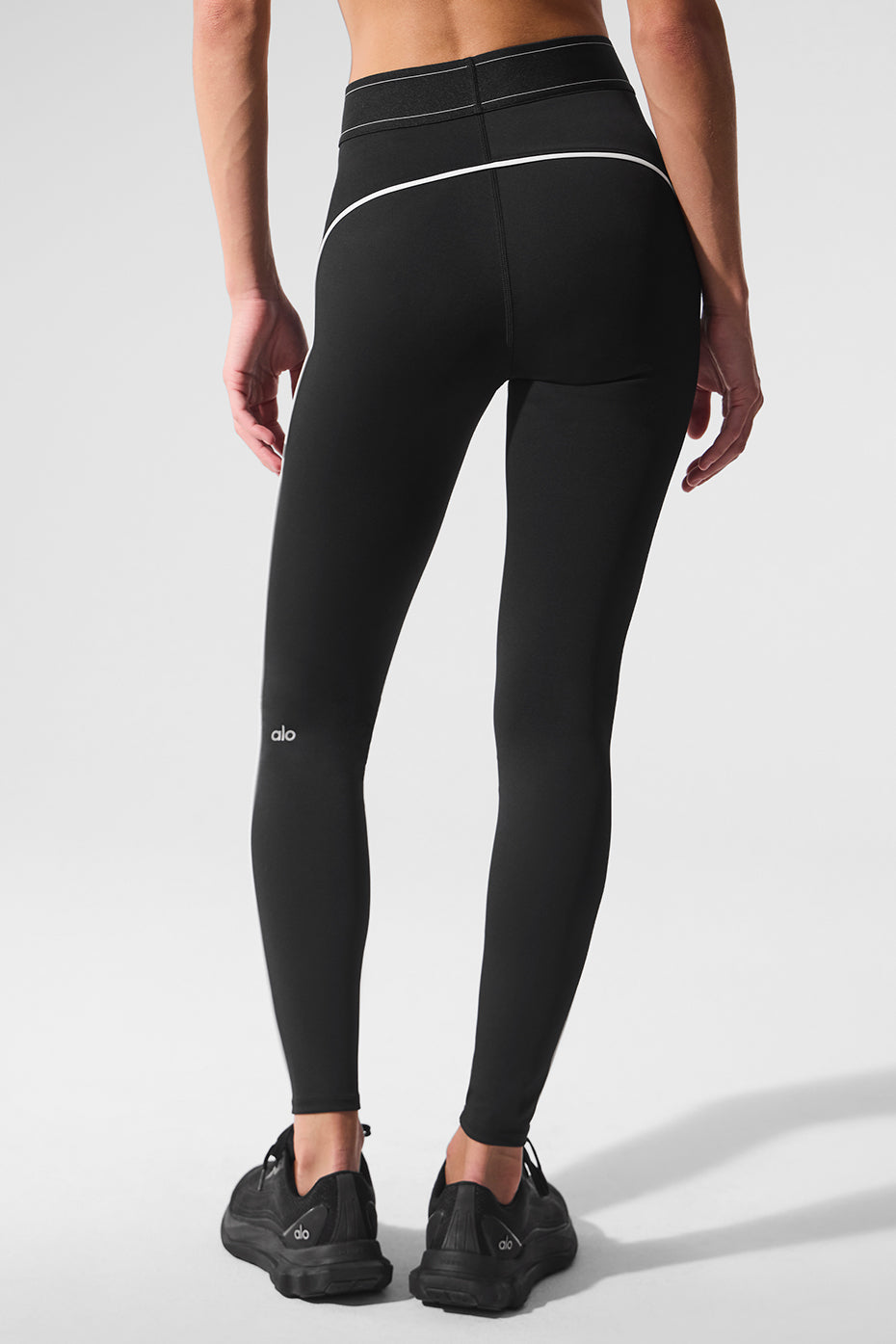 Legging Taille Haute Airlift Suit Up - Noir/Blanc