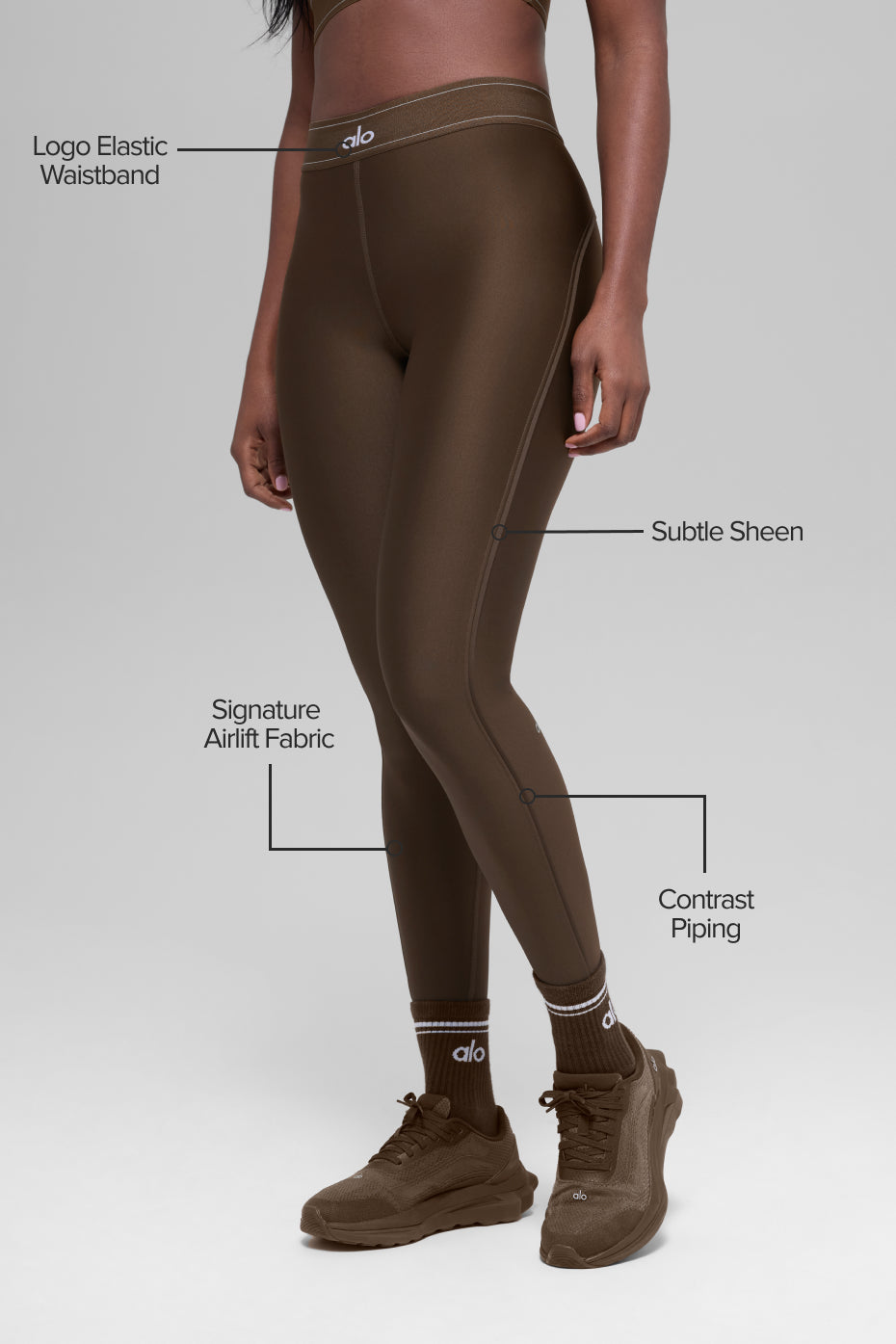 Legging Taille Haute Airlift Suit Up - Espresso
