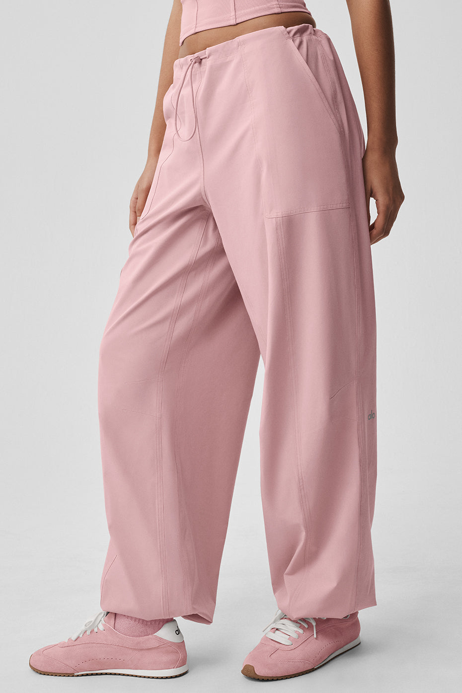 Pantalon Cargo Taille Basse Megastar - Vintage Pink