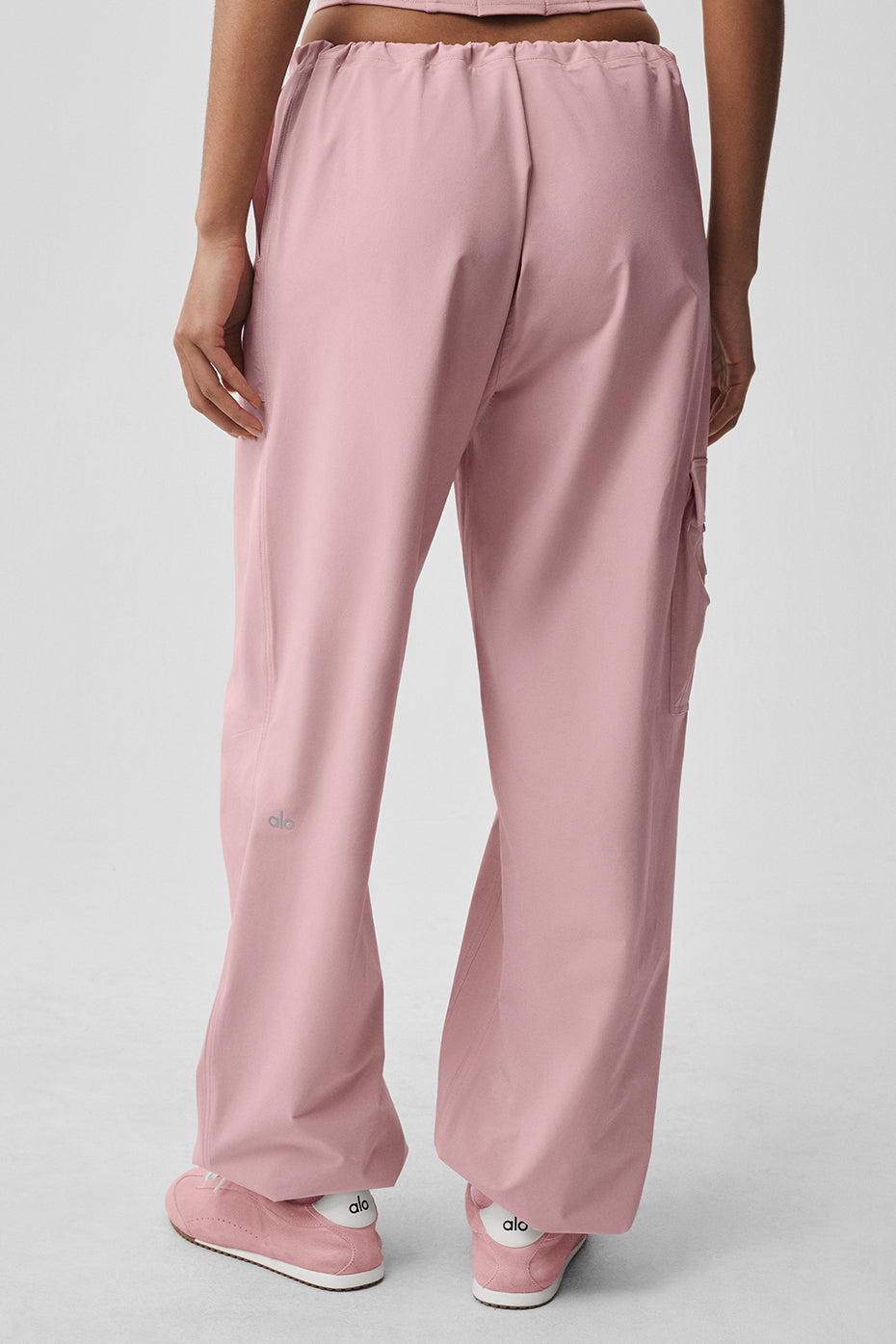 Pantalon Cargo Taille Basse Megastar - Vintage Pink