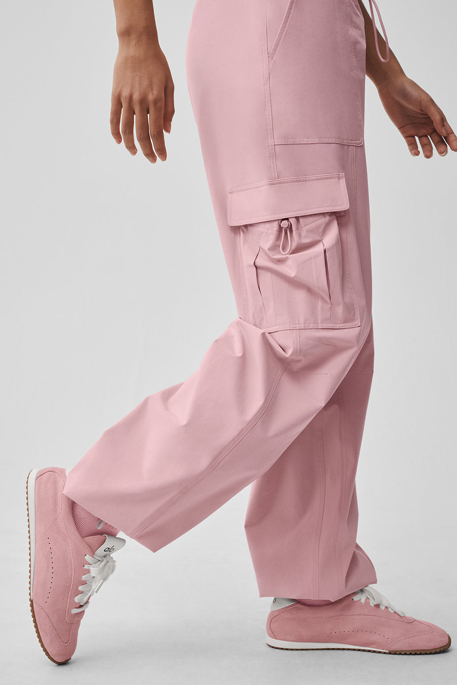 Pantalon Cargo Taille Basse Megastar - Vintage Pink