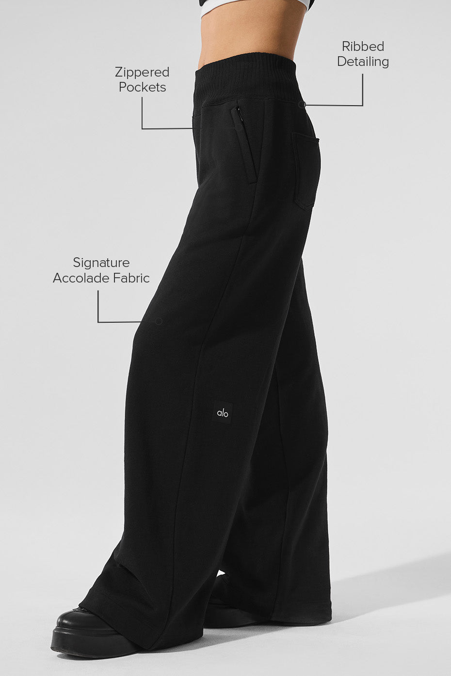 Pantalon De Survêtement Large Serenity - Noir