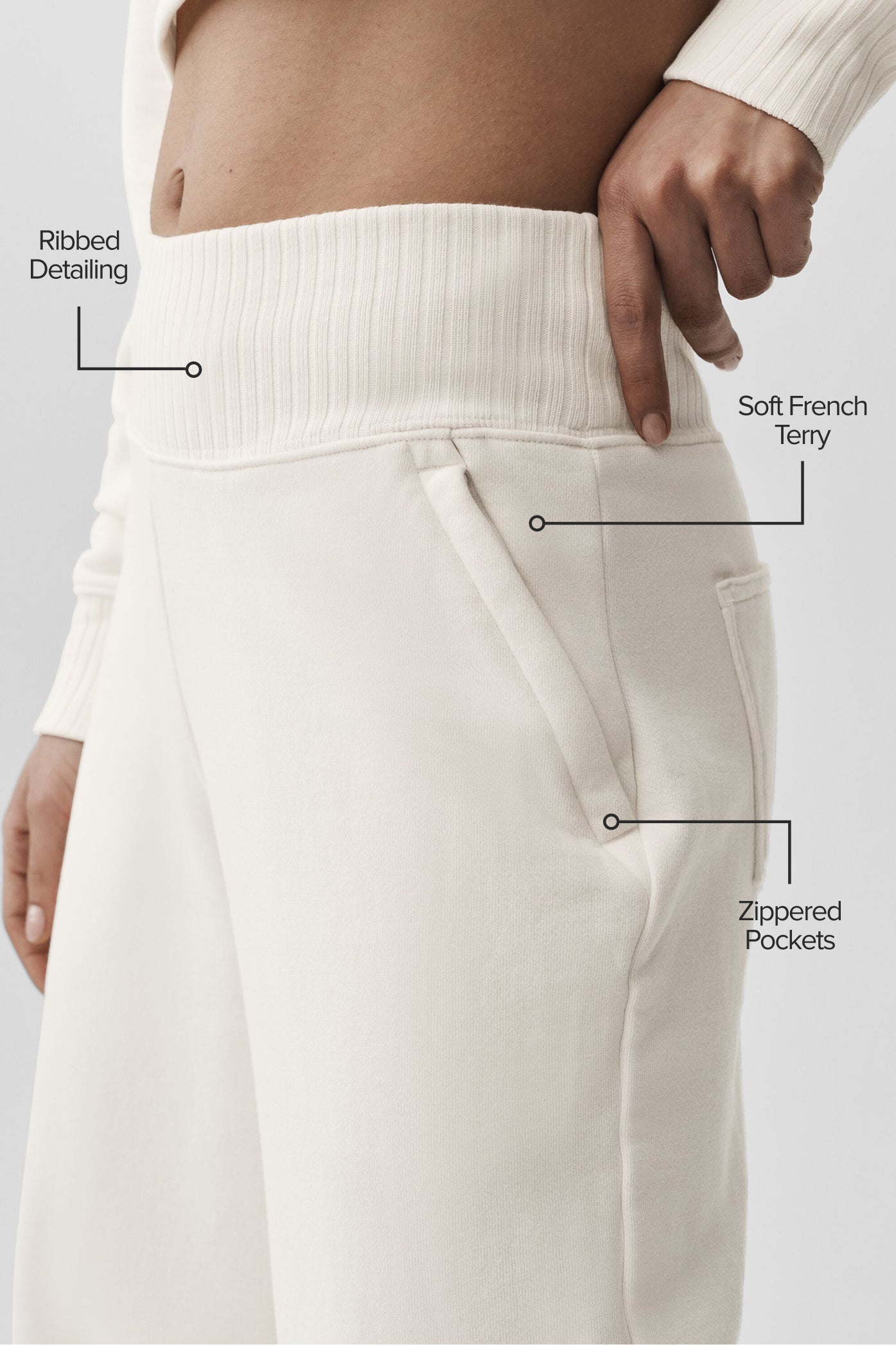 Pantalon De Survêtement Large Serenity - Ivory