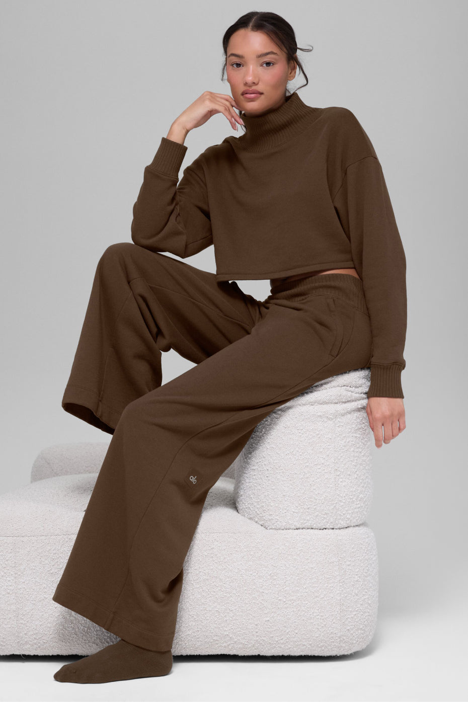 Pantalon De Survêtement Large Serenity - Espresso