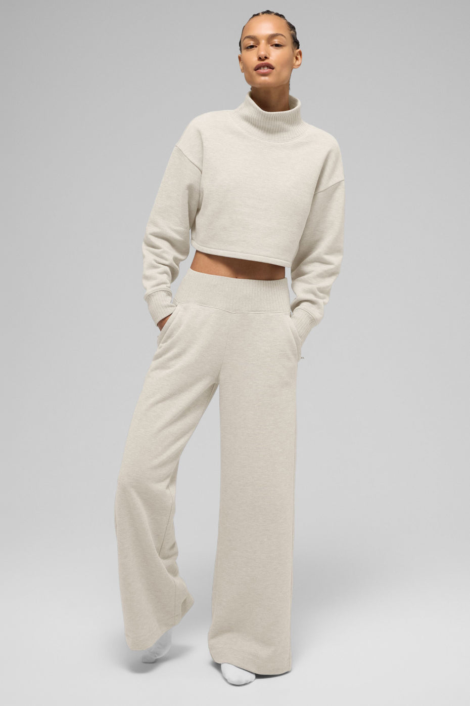 Pantalon De Survêtement Large Serenity - Oatmeal Heather