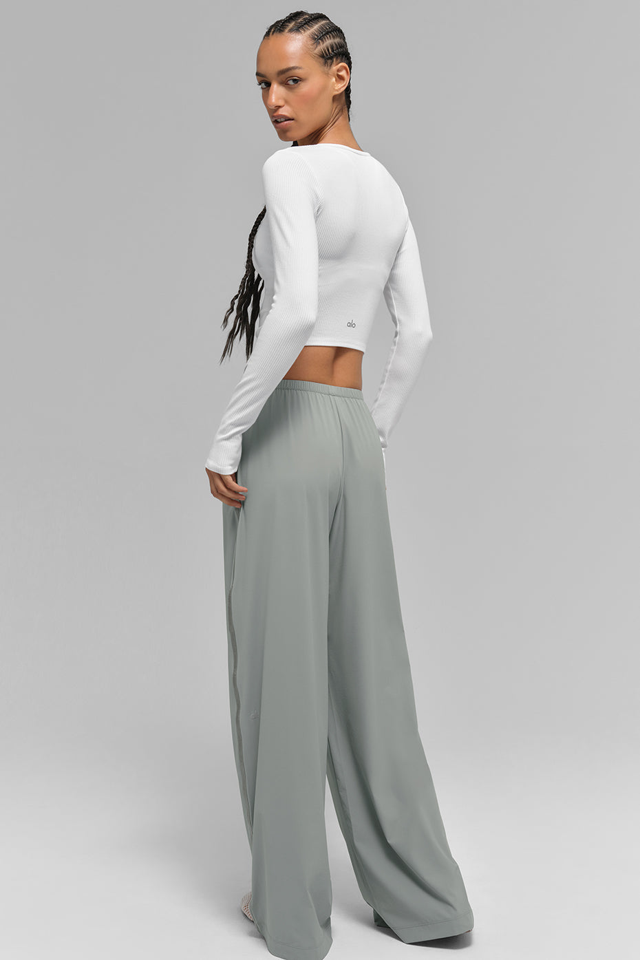 Pantalon Large Breezy (long) - Lunar Grey