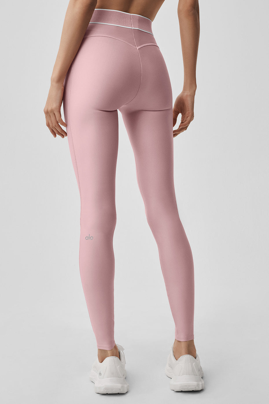 Legging Taille Haute Airlift Alignment - Vintage Pink/Blanc