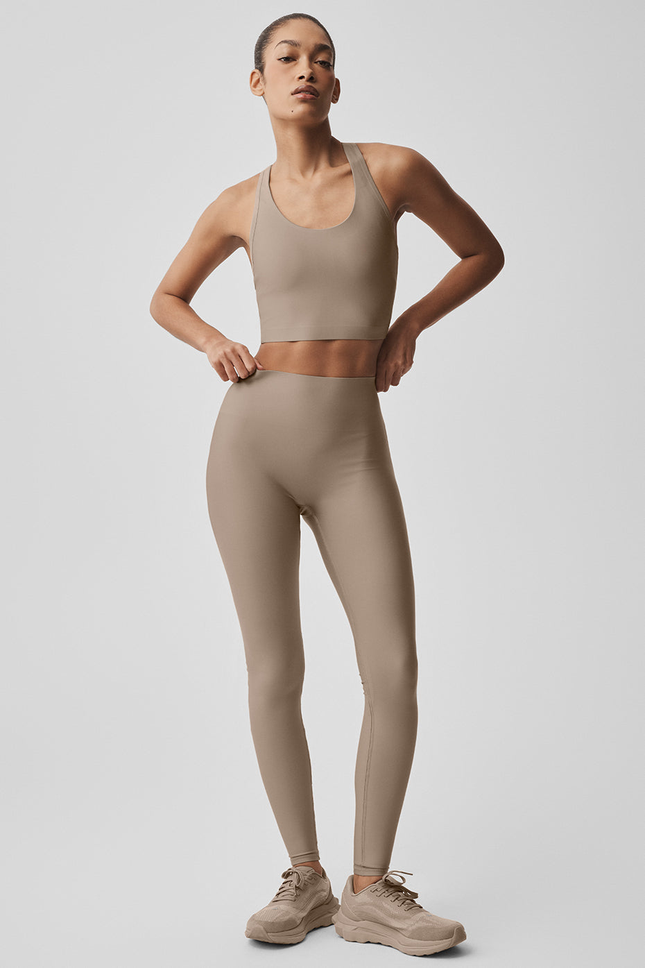 Legging Taille Haute Airlift Sleek - Gravel