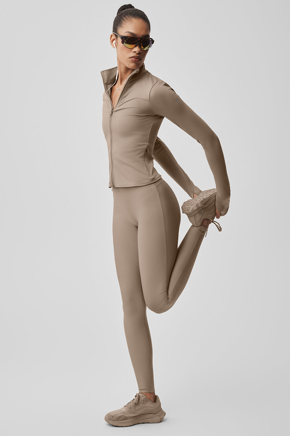 Legging Taille Haute Airlift Sleek - Gravel