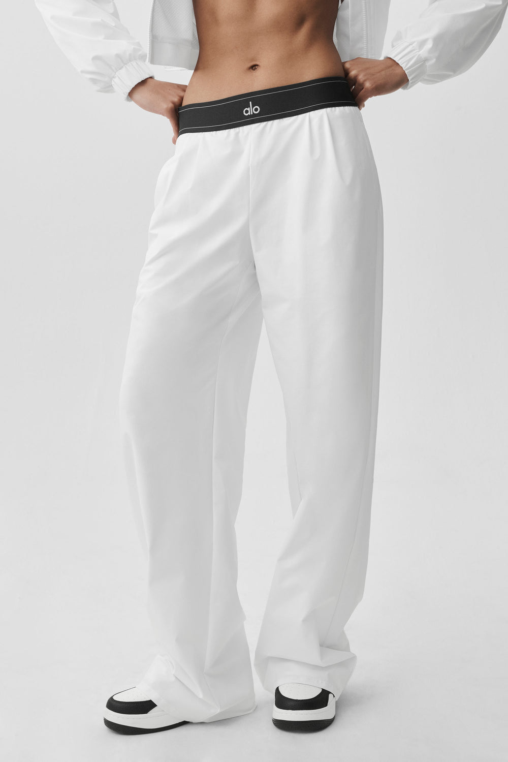 Pantalon Suit Up (long) - Blanc/Noir