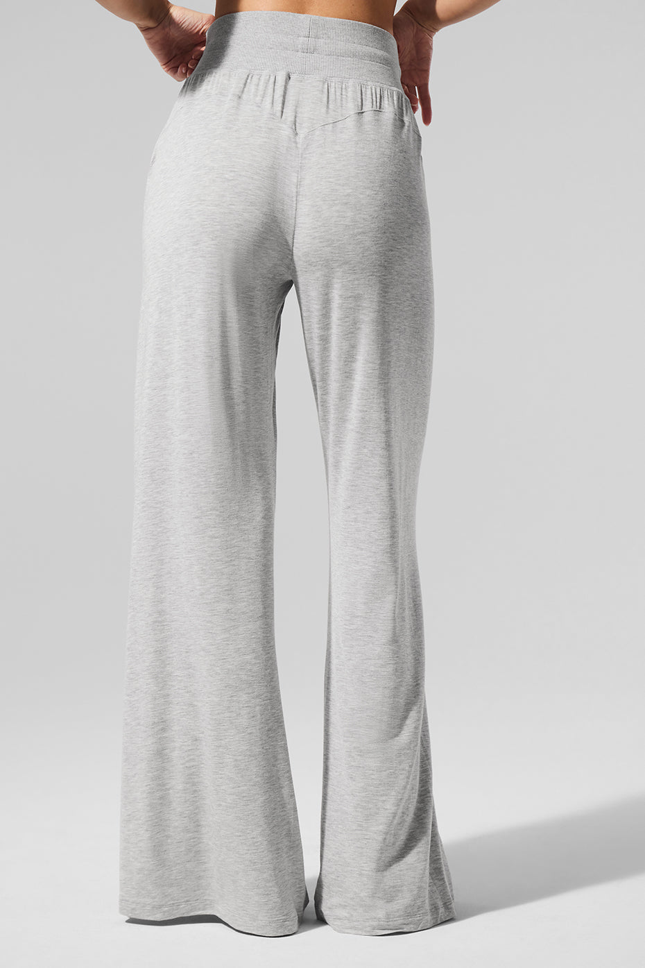 Pantalon Évasé Semi-Transparent Delicate Lounge (classique) - Athletic Heather Grey