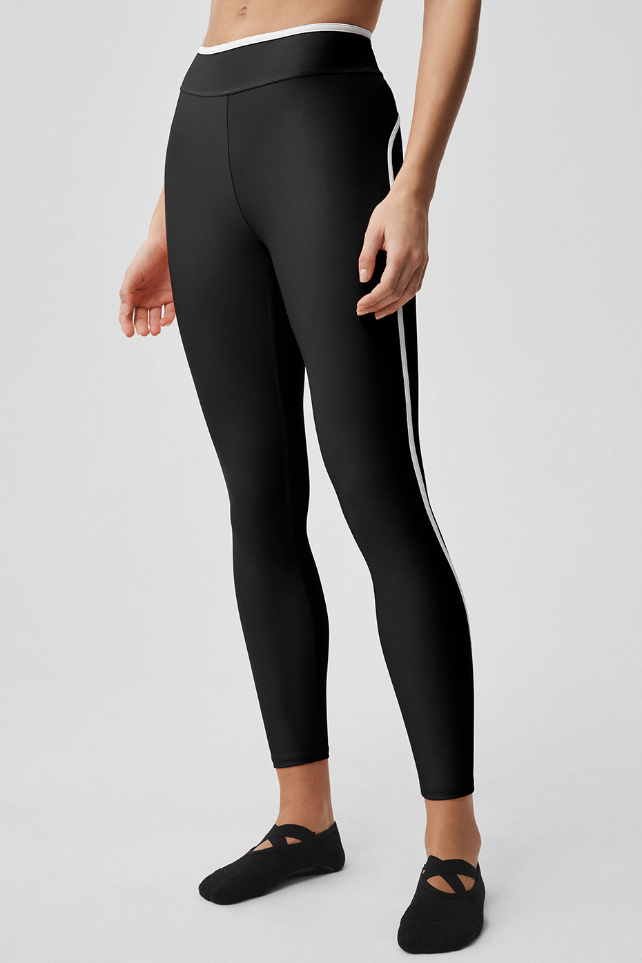 Airlift Legging taille haute Charger 7/8 - Noir/Blanc