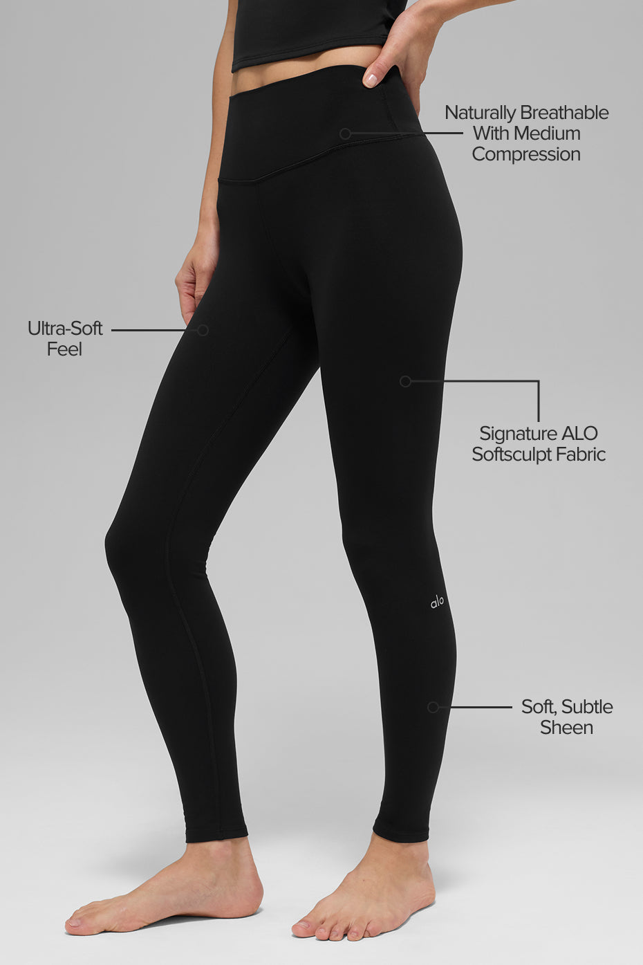 Legging Taille Haute ALO Softsculpt - Noir