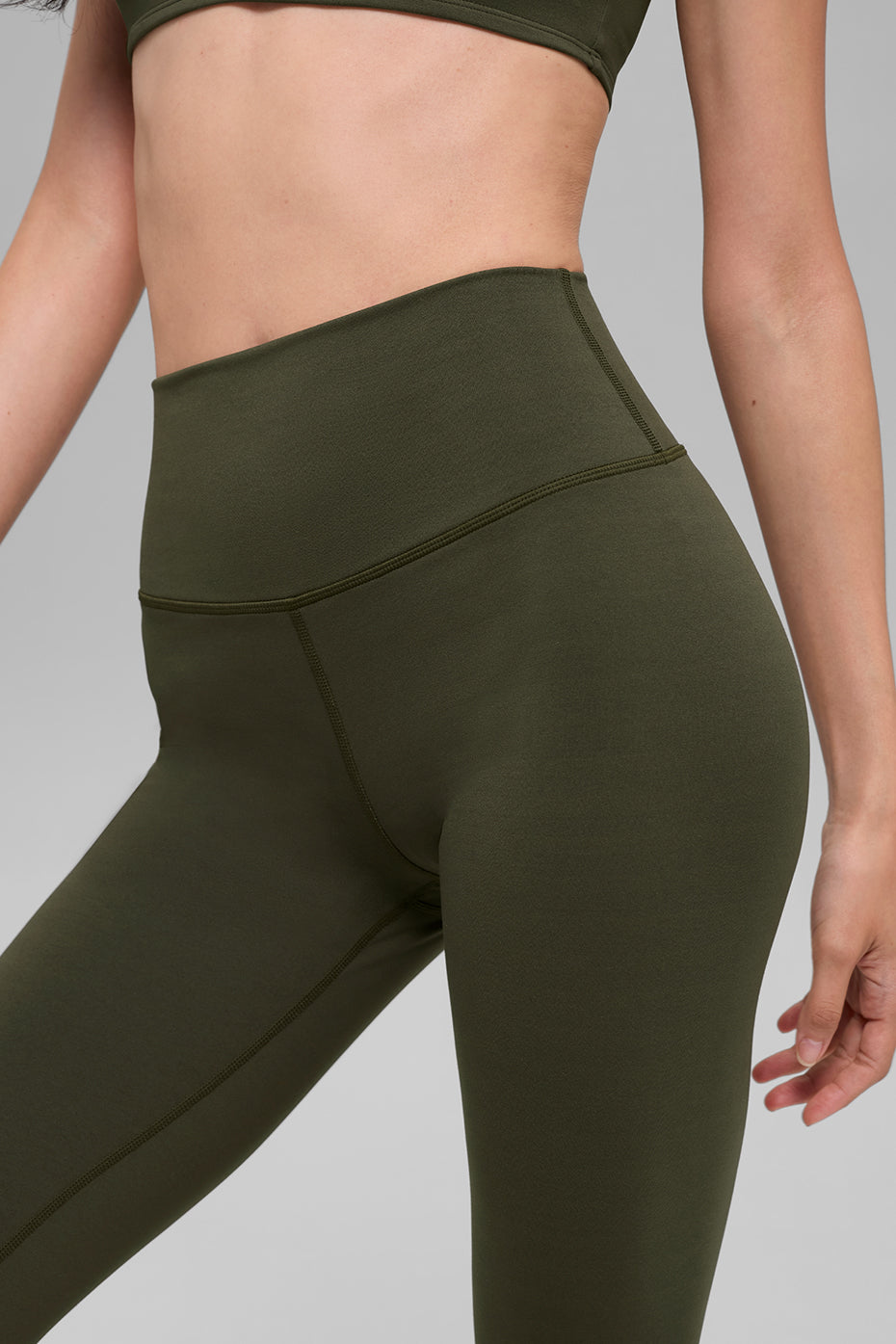 Legging Taille Haute ALO Softsculpt - Green Olive