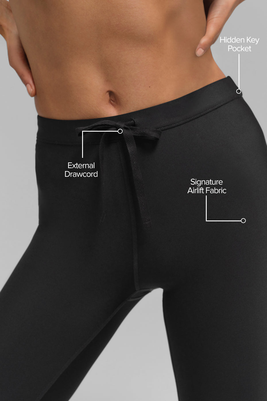 Legging Taille Haute Airlift Light Speed - Noir