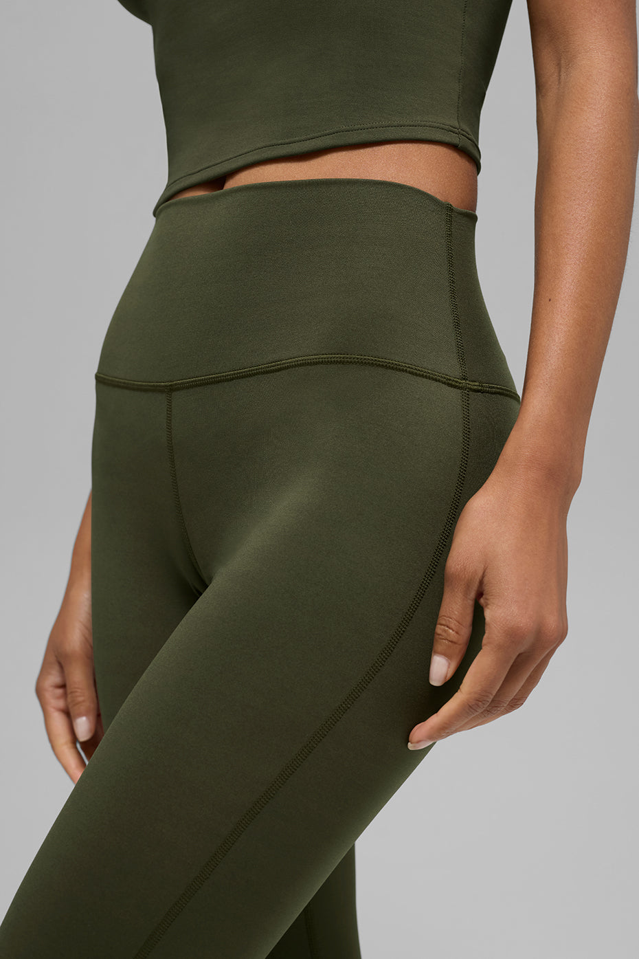 ALO  Legging bootcut taille haute Softsculpt (régulier) - Vert olive