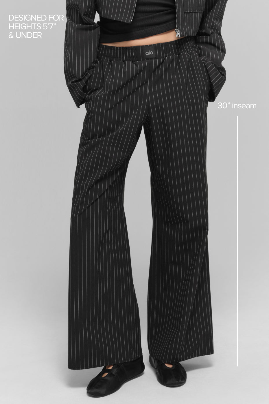 Pantalon À Fines Rayures Daylight Boxer (classique) - Noir/Titanium