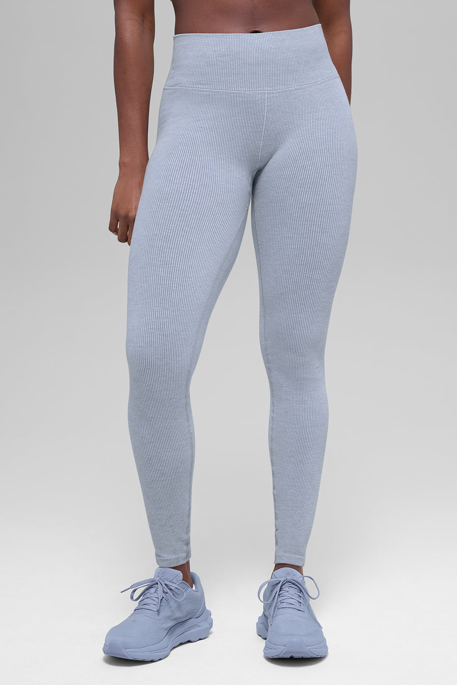 Legging Côtelé Taille Haute Sans Coutures Two Tone - Winter Frost Heather
