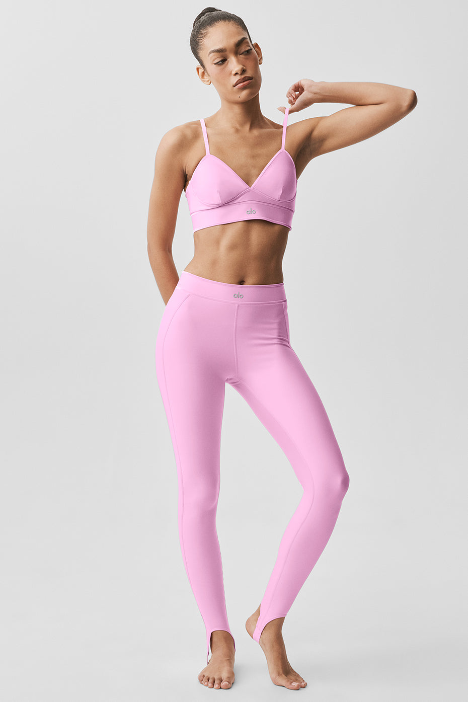 Legging Taille Haute Airlift À Étriers Love Language - Candy Heart Pink