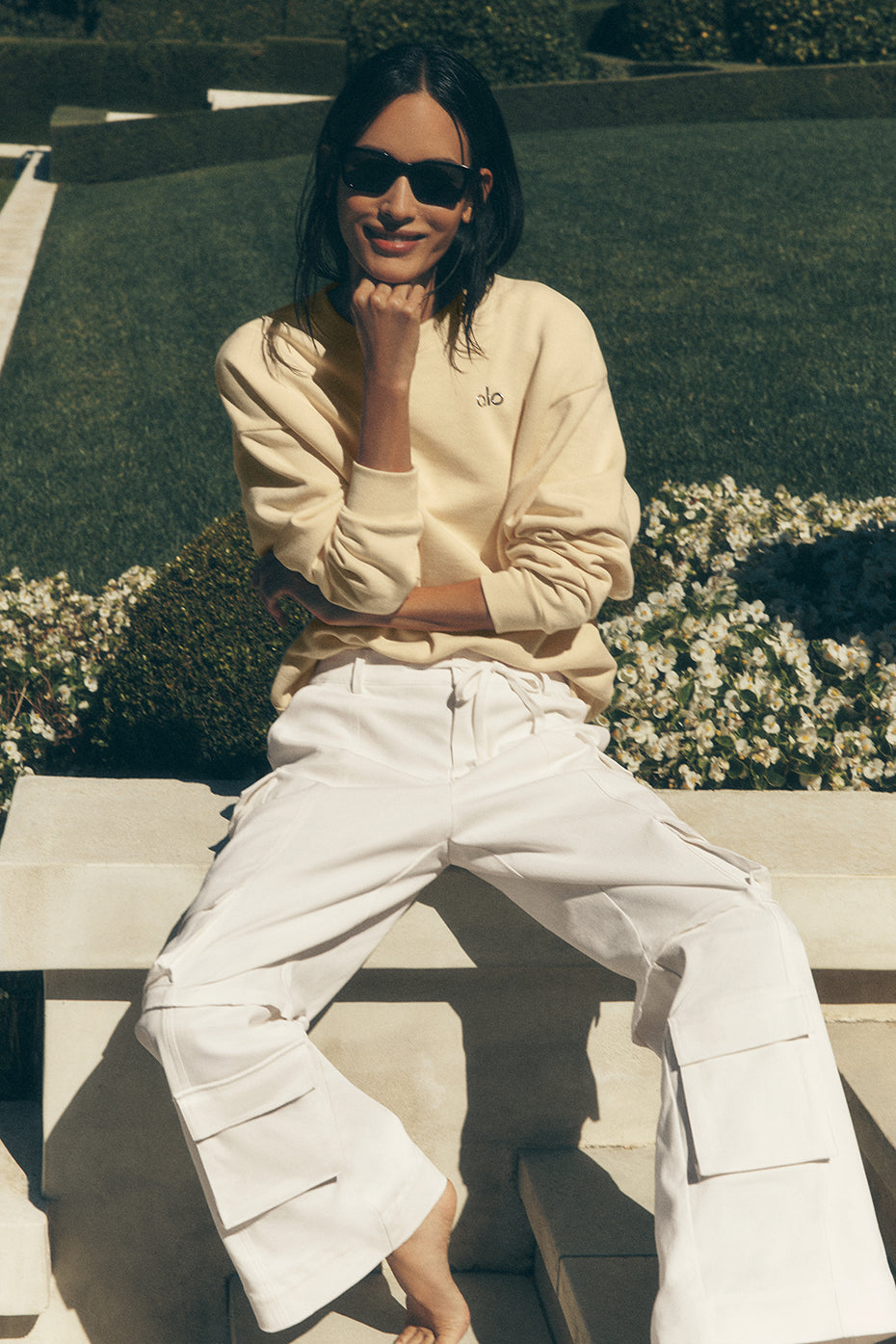 Pantalon Cargo Taille Intermédiaire Scout - Ivory