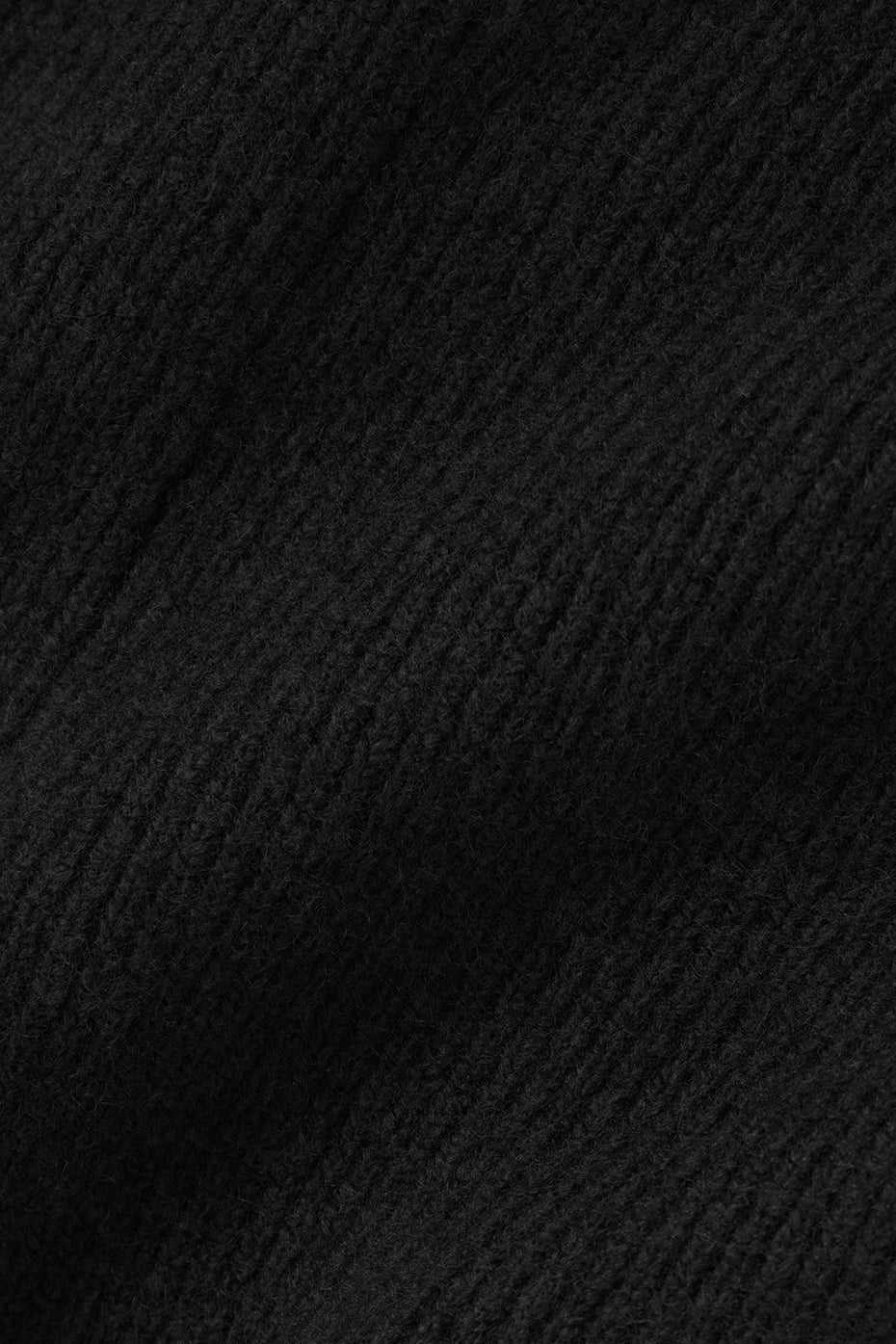 Pantalon Ample Taille Haute En Laine Et Cachemire New Class - Noir