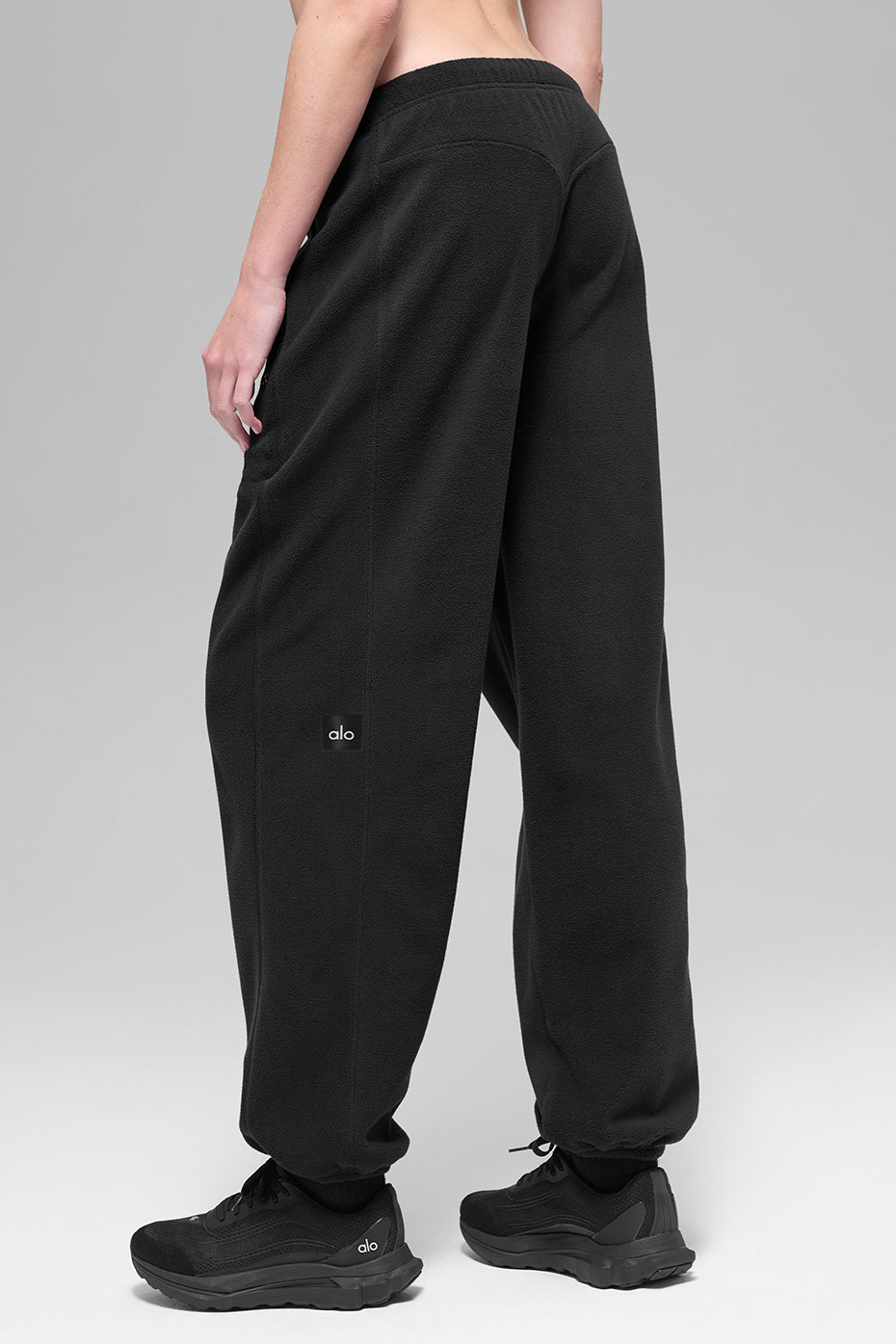 Jogging Taille Haute En Polaire Retreat - Noir